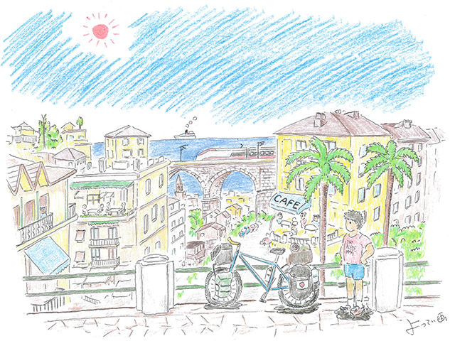 自転車世界一周の旅日記（その16)イタリア～メルヘンチックな町